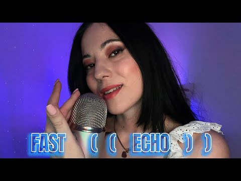 Fast Echo ASMR 🤤 Tongue click, Hand Movements