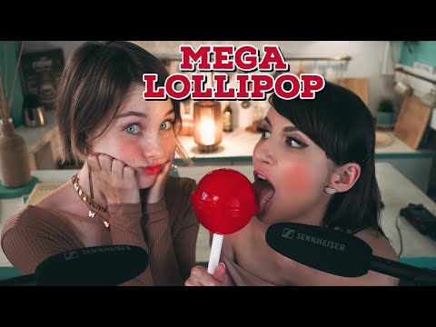 ASMR Licking & Sucking Lollipops plus a GIANT SUCKER