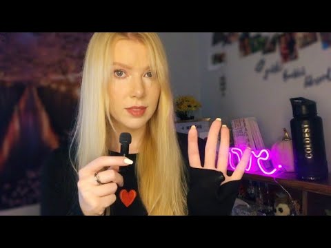 Counting You Down To Sleep *ASMR* (number tracing, mic touching, mouth sounds)
