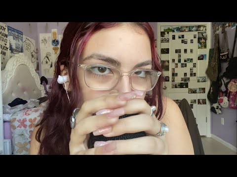 ASMR | mic triggers with trigger words (spiders crawling up your back)