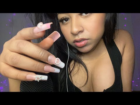 ASMR REPEATING YOU HAVE SOMETHING IN YOU EYE-LONG NAILS