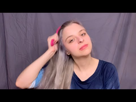 ASMR~ Brushing My Hair In Front Of My Face