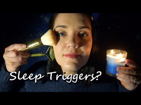 ASMR Sleep Trigger Testing - Brushing, Massage, Lights