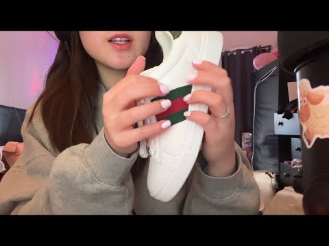 ASMR tapping on new shoes