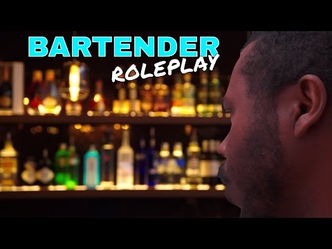 ASMR Bartender Roleplay "Making Drinks At Bar" with Liquid, Glass and Wiping Sounds (Soft Spoken)
