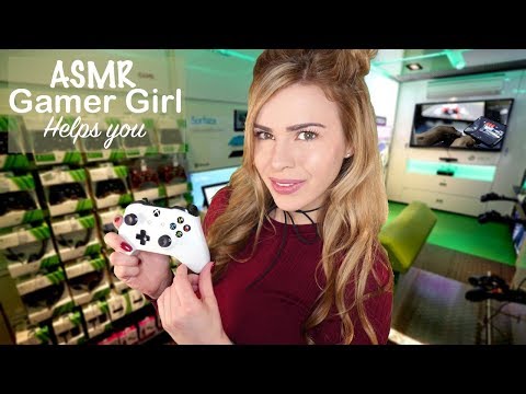 ASMR GAMER GIRL HELPS YOU IN GAME STORE (Personal Attention, Up Close Whispers, Binaural Sounds)