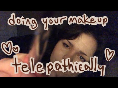telepathic ASMR! best friend does your makeup in the back of class [layered sounds]