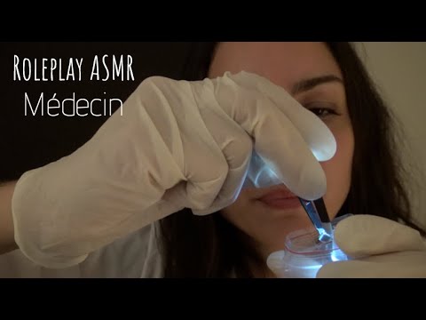 ASMR Roleplay Médecin 👩🏻‍⚕️ Débris de verre après une chute