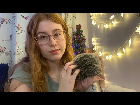 ASMR - Christmas Anxiety Relief Fluffy Head Massage | Whispered