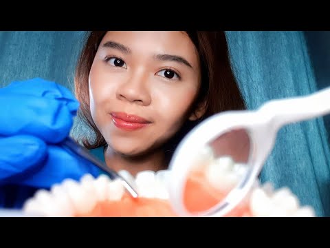 ASMR Thai Dentist | Relaxing Teeth Check Up and Cleaning 🦷 หมอฟันใจดีตรวจฟันให้คุณ 🇹🇭