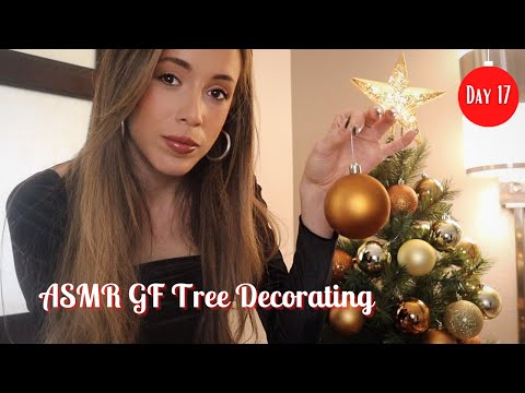 ASMR GF Decorates Christmas Tree With You | whispered, ornament tapping, branch rustling...
