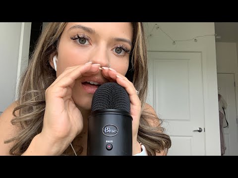 ASMR| INAUDIBLE WHISPERING IN YOUR EARS/& HIGH VOLUME MOUTH SOUNDS/ FACE RAKING