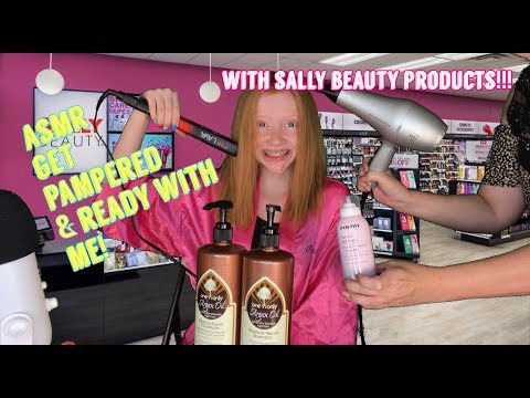 ASMR: RELAX & Get Ready/Pampered With Me | Sally Beauty Haul!