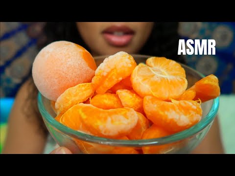 ASMR | Frozen Oranges Eating Sounds 🍊