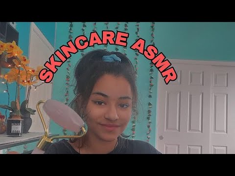 collab with sparkle ASMR || fast and aggressive skincare!!