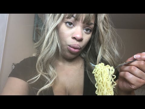 ASMR Eating Noodles ( Live )