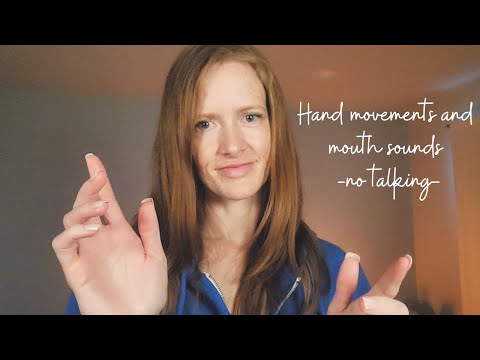 ASMR *Gentle and Quiet* 😴 hand movements and mouth sounds *soothing video for getting some sleep*
