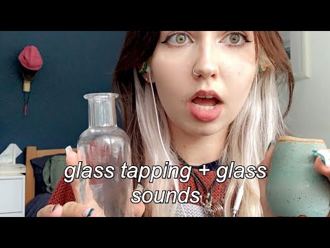 ASMR | glass sounds + tapping