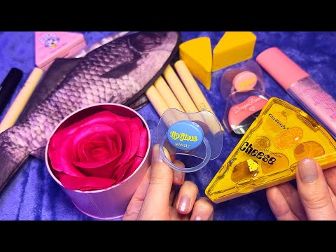 ASMR Trying the WEIRDEST Makeup Products (Whispered)