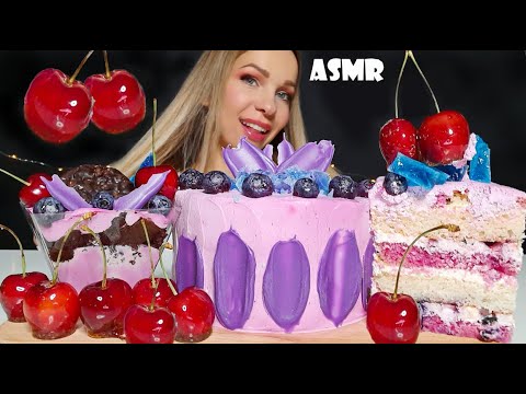 ASMR | CAKE, Brownie Desserts, TANGHULU CHERRY REAL SOUND MUKBANG