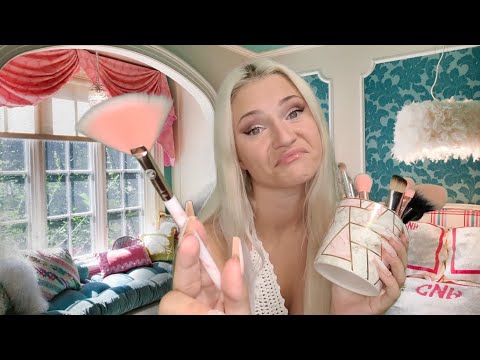 ASMR Mean Older Sister Does Your Hair and Makeup