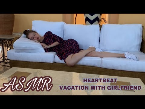 ASMR | Heartbeat | Pool and Hotel sounds | Vacation with GIRLFRIEND