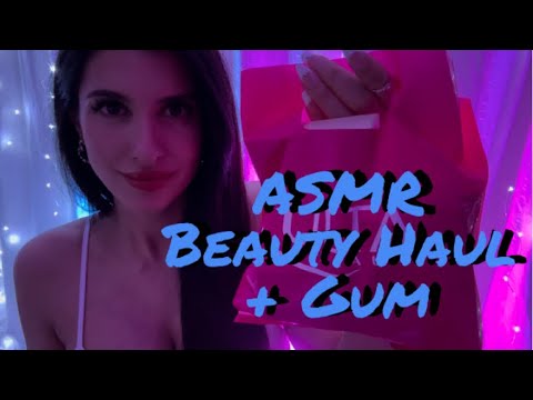 ASMR Gum Chewing Haul - Beauty Products - Ulta, Sephora, Target, Nordstrom (Whispered) 💄🧴🫧🛁