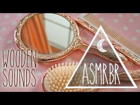 [ASMR] Gentle Wooden Sounds: Tapping, Scratching, Brushing | Sons de Madeira Relaxantes (No Talking)