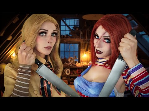 ASMR Wanna Play? M3GAN vs CHUCKY 🔪