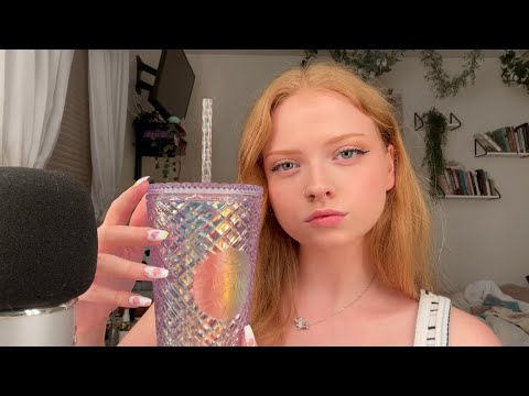 ASMR~🥤TAPPING ON MY CUP COLLECTION☕️(GENTLE WHISPERS)