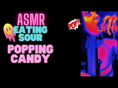 ASMR Eating Kool-Aid Pop Rocks Popping Candy | Crunching Breathing Mouth Sounds Light Effects