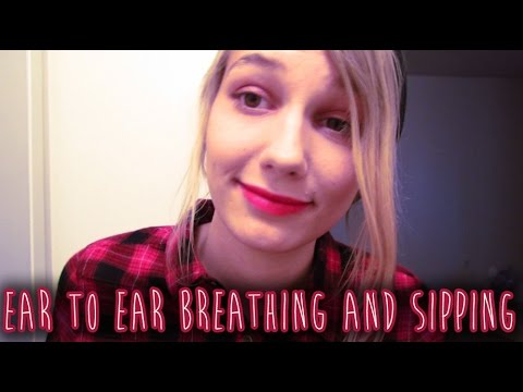 [BINAURAL ASMR] Ear-to-Ear Breathing and Sipping (a bit of mouth sounds)
