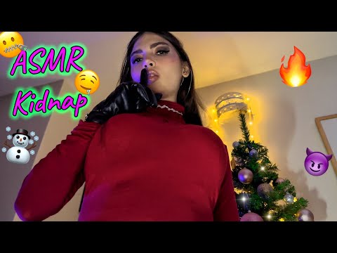 POV ASMR Girlfriend Kidnaps You! (Massage, kisses&Tickles with Leather Gloves)