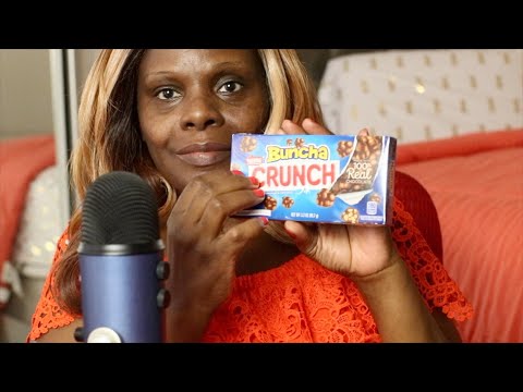 Milk Chocolate Nestle-Buncha Crunch ASMR Eating Sounds