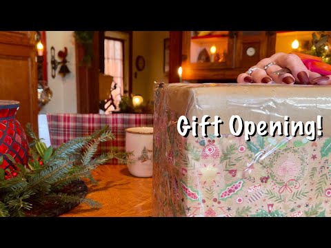 ASMR Opening Subscriber Christmas gifts! (Soft Spoken) Thank you, Donna, Beate & Kay! Unboxing # 1!