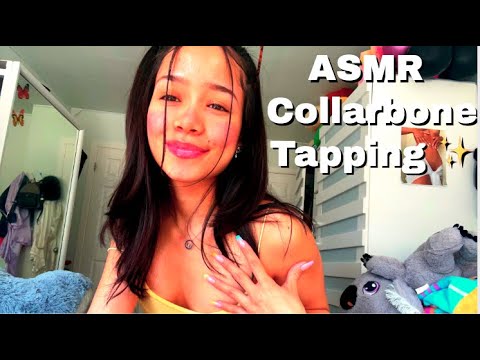 ASMR | DRY skin rubbing, hand sounds/Jeans Scratching + Collarbone Tapping ✨