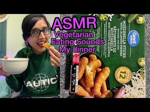 My Dinner  - ASMR Eating Mukbang Spicy Food  Eating Mozzaarela Sticks With Jalapeno Peppers 🥵 🌟