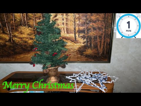 ASMR 1 Minute Christmas Tree & Christmas Decorations Sounds (No Talking)