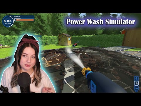 ASMR | Power Wash Simulator - Cleaning The Dirtiest Garden 💦 (Water Sounds, Footsteps, Ambience)