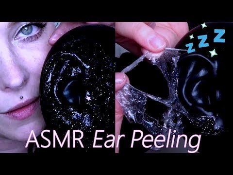 ASMR 🔮 Magical Ear Peeling 🌙 Close Up Whispers, Sponge & Soft Breathing 🔮