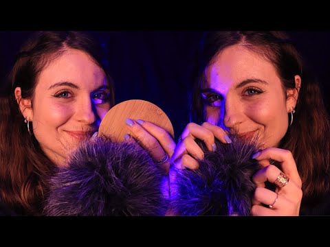 ASMR | Double FLUFFY 💜 INAUDIBLE & DECLENCHEURS