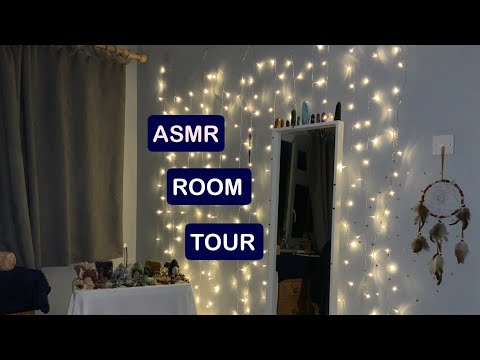 ASMR room tour (tingly voiceover & hand movements ^-^)