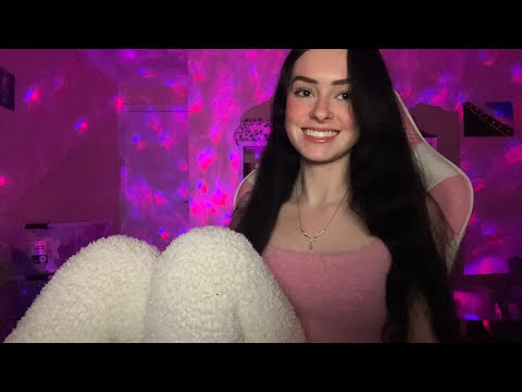 ASMR body triggers (collarbone tapping, fabric scratching, hand sounds, hair brushing) 🩰