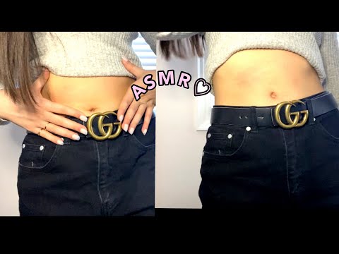 ASMR | AGGRESSIVE GUCCI BELT TAPPING AND SCRATCHING * amazing tingles for ears* RELAXATION☁️💛
