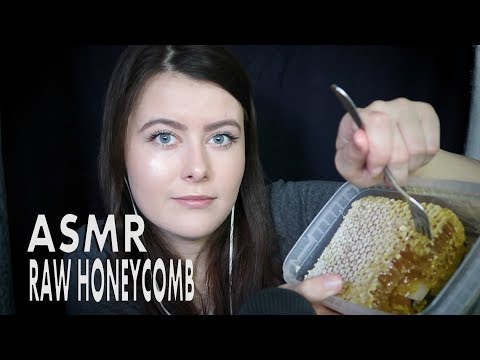ASMR RAW HONEYCOMB Eating (Sticky & Chewy) NO TALKING | Chloë Jeanne ASMR
