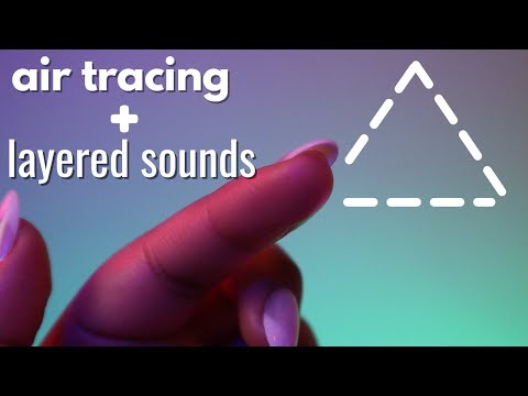 ASMR Air Tracing Shapes and Numbers with Unpredictable Layered Sounds