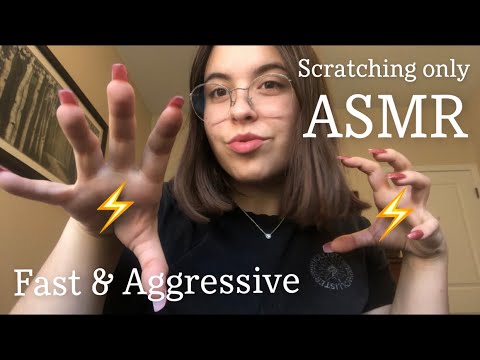 EXTREMELY FAST AND AGGRESSIVE⚡️ SCRATCHING ONLY ASMR NO TALKING