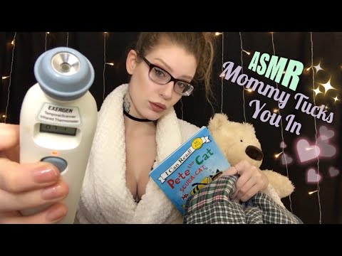 ASMR MOMMY TUCKS YOU IN | Time For A Wellness Check, Something's WRONG!