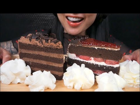 CHOCOLATE CAKE CRAVINGS (ASMR EATING SOUNDS) NO TALKING | SAS-ASMR