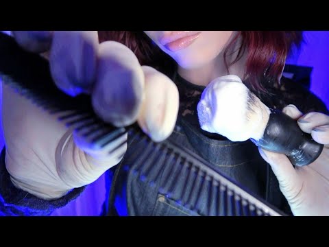 ASMR 3H Cosy Barber Shop Roleplay for Sleep Relaxing Haircut, Shaving, Hair Brushing, Face Treatment